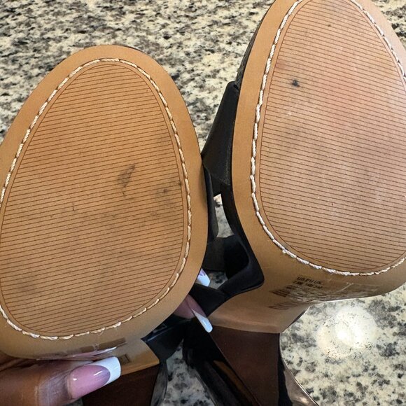 DKNY Terah Block Heel Sandal – Women’s Size 7.5 – Black – Worn Once – RN 31127 - Picture 2 of 5